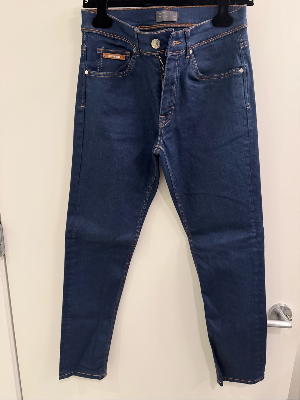 Zara Men's Skinny Jeans in Dark Blue